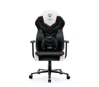 Diablo Chairs X-Gamer 2.0 Normal Size Gamingowy do 150kg Skóra ECO Tkanina Snow white - Kup na Raty - RRSO 0%
