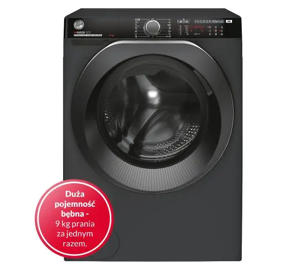 Hoover H-Wash 500 HWP 49AMBCR/1-S Slim 9kg 1400obr/min Zdalne sterowanie - DRUGI -30%, ALBO 5-TY ZA 1ZŁ - Kup na Raty - RRSO 0%