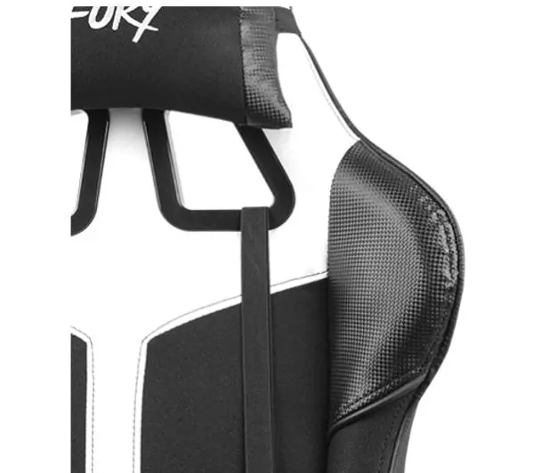 Fury Avenger XL Gamingowy do 150kg Skóra ECO Czarno-biały - Kup na Raty - RRSO 0%