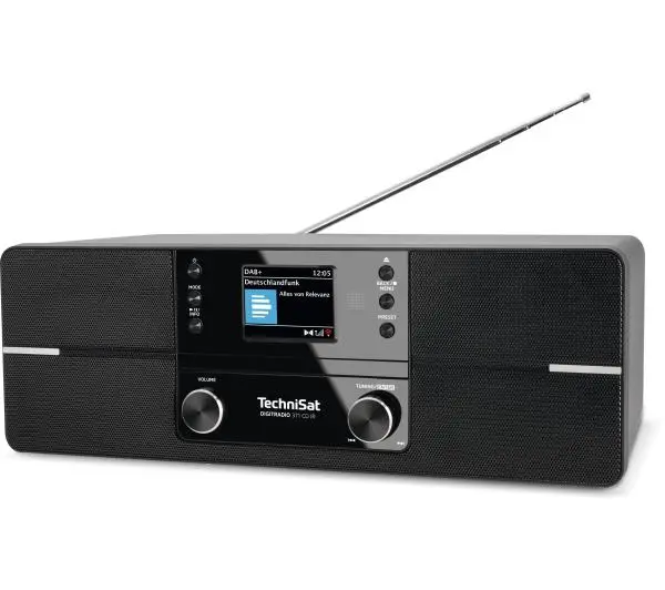 TechniSat DigitRadio 370 CD IR Radio FM DAB+ Internetowe Bluetooth Czarny - Kup na Raty - RRSO 0%