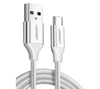 UGREEN Niklowany USB-C QC3,0 1m Biały