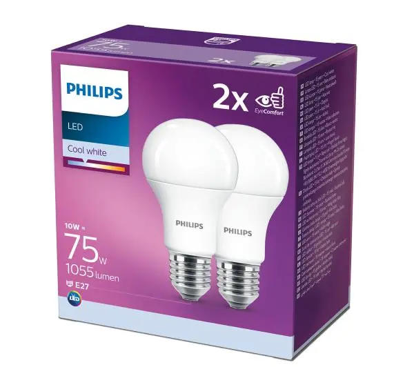 Żarówki - Philips 10W (75W) E27 2szt.