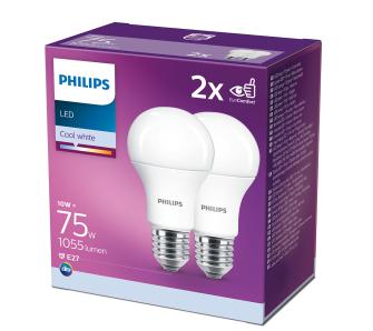 żarówka LED Philips 2 PAK LED 75W E27 A60 (zimna biel)