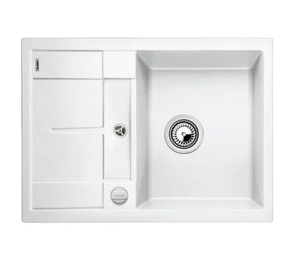 Zlewozmywaki kuchenne - Blanco METRA 45 S Compact 519576 Granitowy Biały