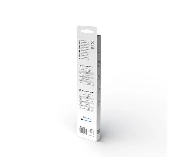 Savio CL-124 USB do micro USB 2m Biały
