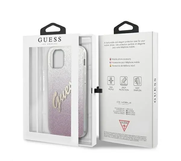 Guess Glitter Gradient Script GUHCP12LPCUGLSPI do iPhone 12 Pro Max