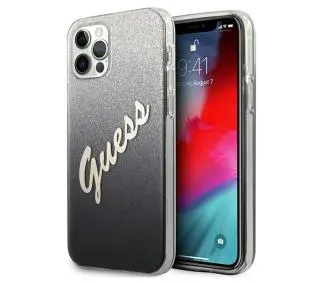 Guess Glitter Gradient Script GUHCP12MPCUGLSBK do iPhone 12/12 Pro