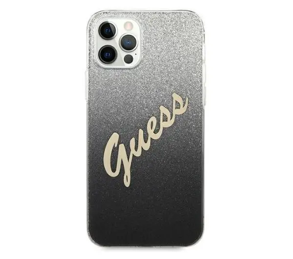 Guess Glitter Gradient Script GUHCP12MPCUGLSBK do iPhone 12/12 Pro