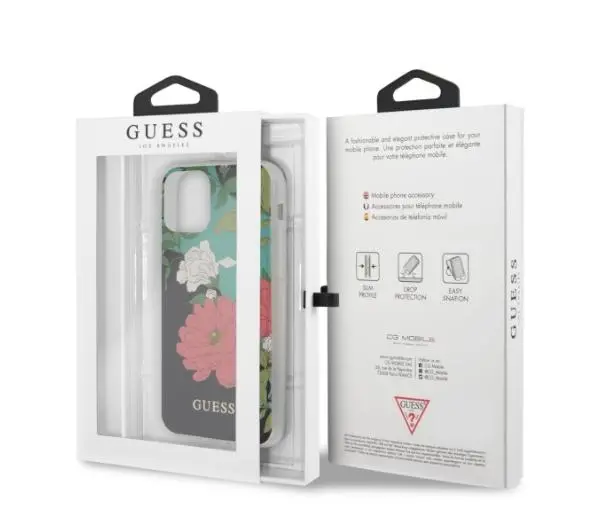 Guess Flower GUHCN58IMLFL01 do iPhone 11 Pro Czarny