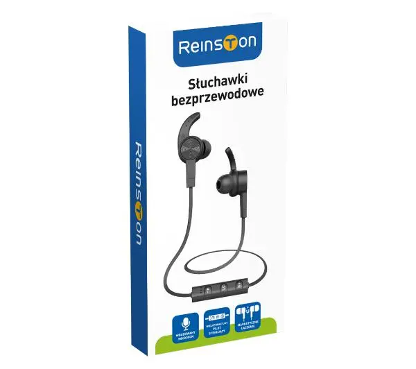 Reinston ESBT02 Dokanałowe Bluetooth 5.0 Czarny