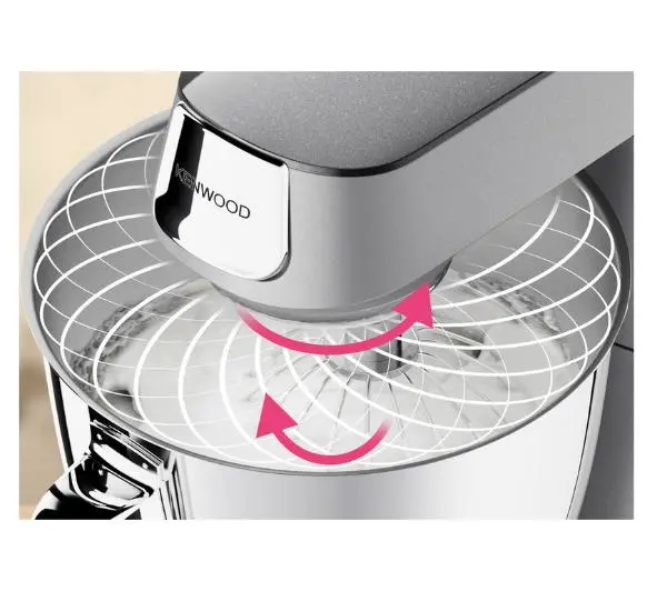 Kenwood Titanium Chef Baker KVL85.594SI Z wbudowaną wagą Dwiema misami do 4kg ciasta - Kup na Raty - RRSO 0%