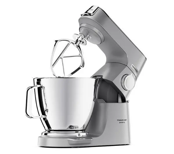 Kenwood Titanium Chef Baker KVL85.594SI Z wbudowaną wagą Dwiema misami do 4kg ciasta - Kup na Raty - RRSO 0%