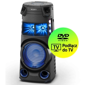 Sony MHC-V43D Bluetooth Radio FM/DAB Czarny - Kup na Raty - RRSO 0%