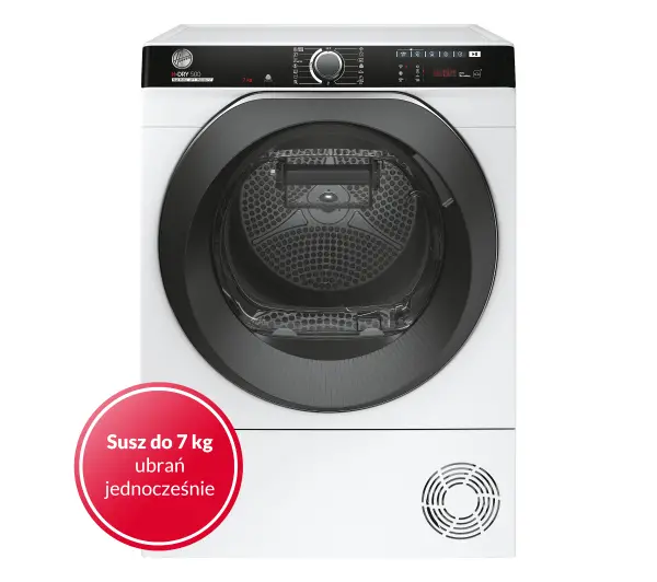 Hoover H-Dry 500 NDP4 H7A2TCBEX-S Slim 46,5cm 7kg Zdalne sterowanie - Kup na Raty - RRSO 0%