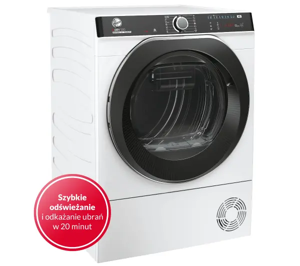 Hoover H-Dry 500 NDP4 H7A2TCBEX-S Slim 46,5cm 7kg Zdalne sterowanie - Kup na Raty - RRSO 0%