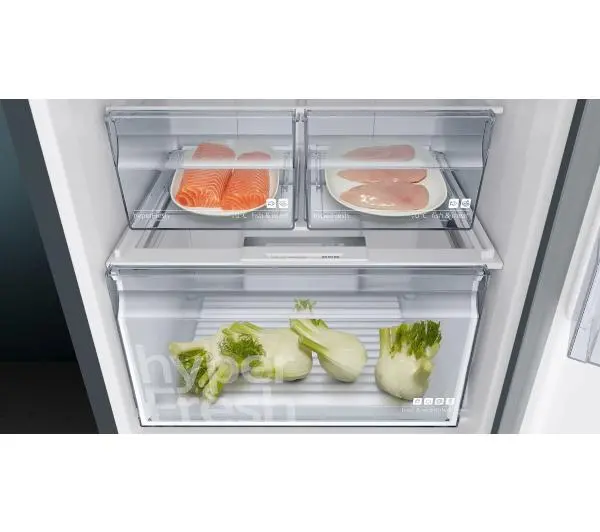 Siemens iQ300 KG49NXXEA Pełny No Frost 203cm Szuflada z kontrolą wilgotności Czarny Inox - DRUGI -30%, ALBO 5-TY ZA 1ZŁ - Kup na Raty - RRSO 0%