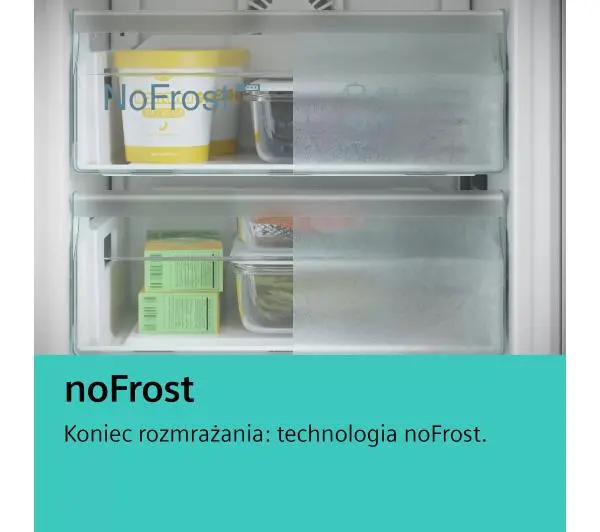 Siemens iQ300 KG49NXXEA Pełny No Frost 203cm Szuflada z kontrolą wilgotności Czarny Inox - DRUGI -30%, ALBO 5-TY ZA 1ZŁ - Kup na Raty - RRSO 0%