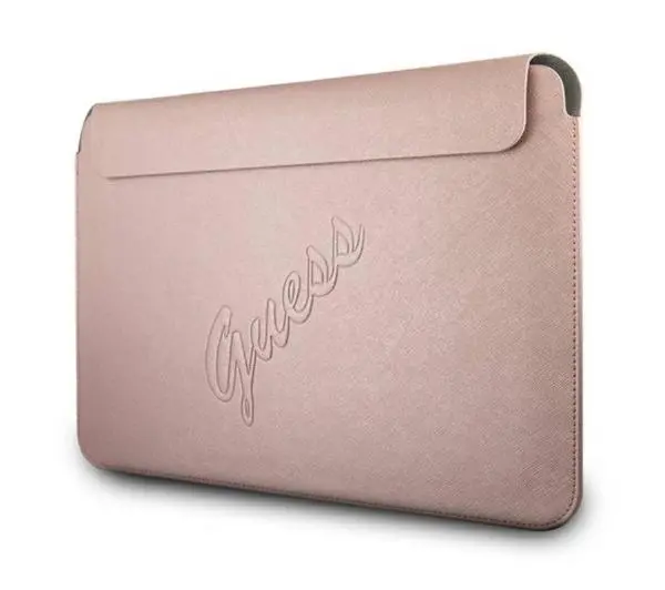 Guess GUCS13PUSASPI Saffiano Script  Różowy