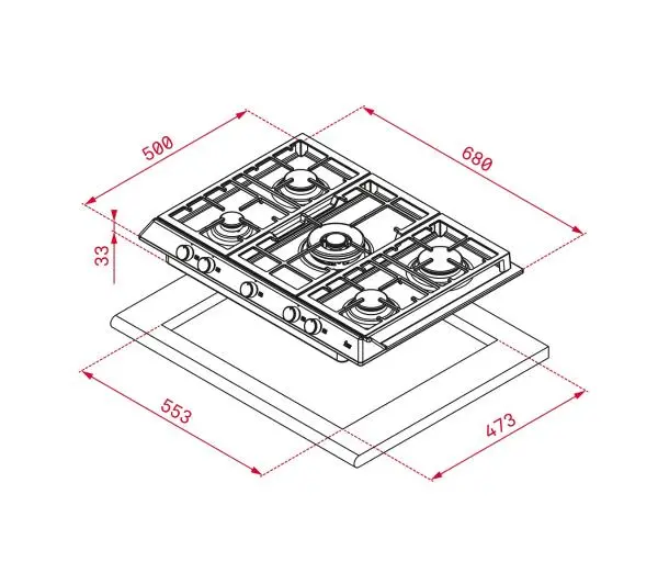 Teka EX 70.1 5G AI AL DR CI 68cm - DRUGI -30%, ALBO 5-TY ZA 1ZŁ - Kup na Raty - RRSO 0%