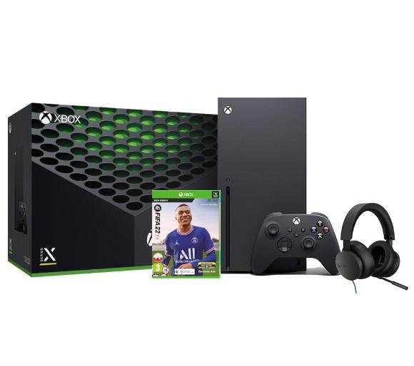 konsola Xbox Series X Xbox Series X + FIFA 22 + słuchawki Stereo Headset Przewodowy