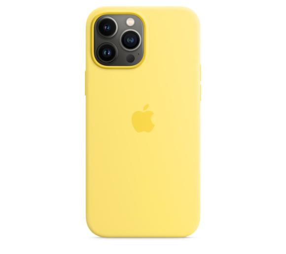 etui dedykowane Apple Silicone Case MagSafe do iPhone 13 Pro (żółty)