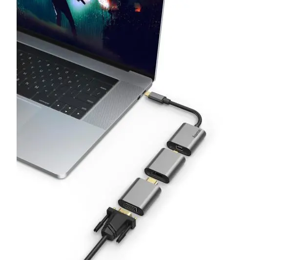 Hama 00200306 Premium USB-C - mini DP/HDMI/VGA
