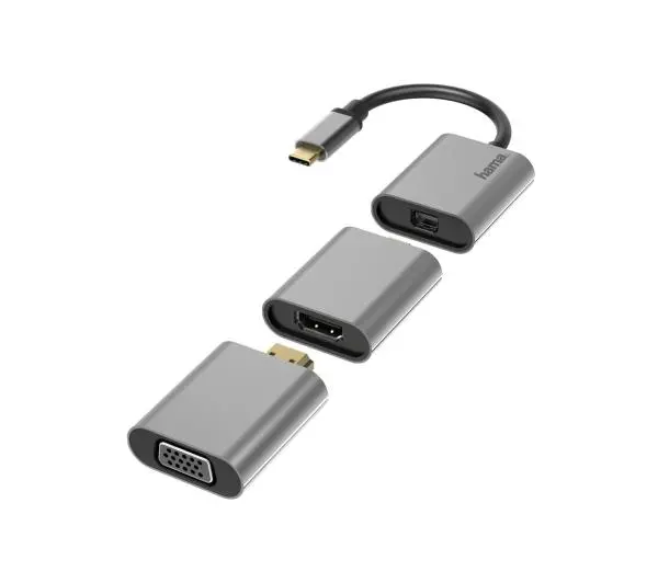Hama 00200306 Premium USB-C - mini DP/HDMI/VGA