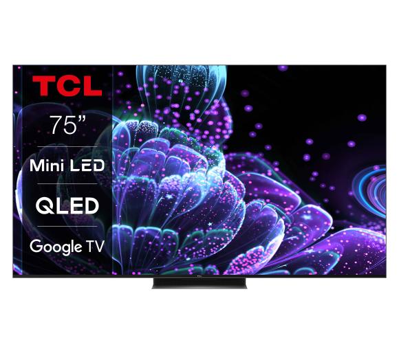 telewizor QLED TCL QLED 75C835 Mini LED, 144Hz, DVB-T2/HEVC