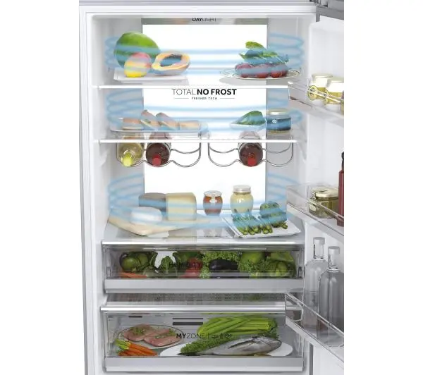 Haier Seria 7 HTW7720ENMP Pełny No Frost 200,6cm Szuflada z kontrolą wilgotności Zdalne sterowanie Inox - Kup na Raty - RRSO 0%