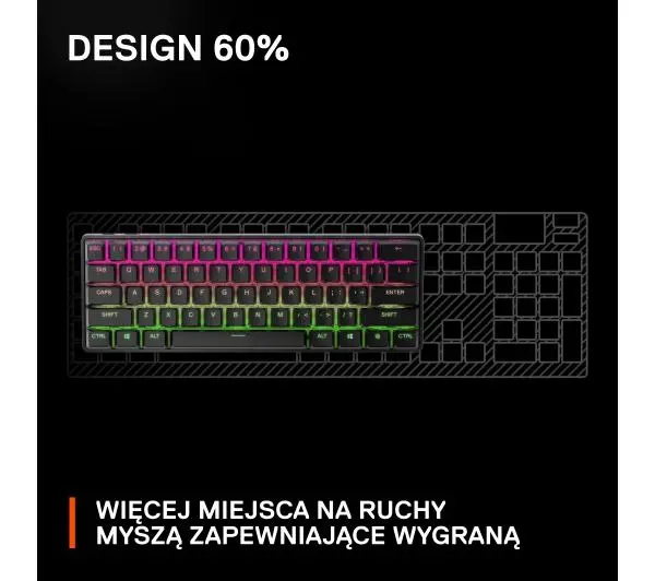 SteelSeries Apex Pro Mini Wireless Czarny - Kup na Raty - RRSO 0%