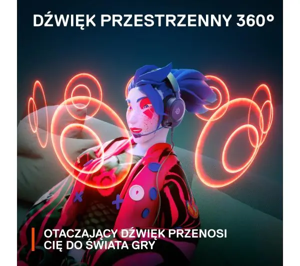 SteelSeries Arctis Nova 1 Nauszne Czarny