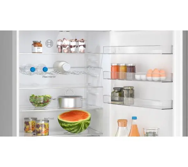 Bosch Serie 4 KGN497ICT Pełny No Frost 203cm Szuflada z kontrolą wilgotności Srebrny - DRUGI -30%, ALBO 5-TY ZA 1ZŁ - Kup na Raty - RRSO 0%