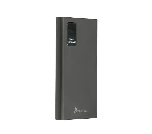 Extralink EPB-067B 10000mAh Fast Charging USB-C 22,5W Czarny