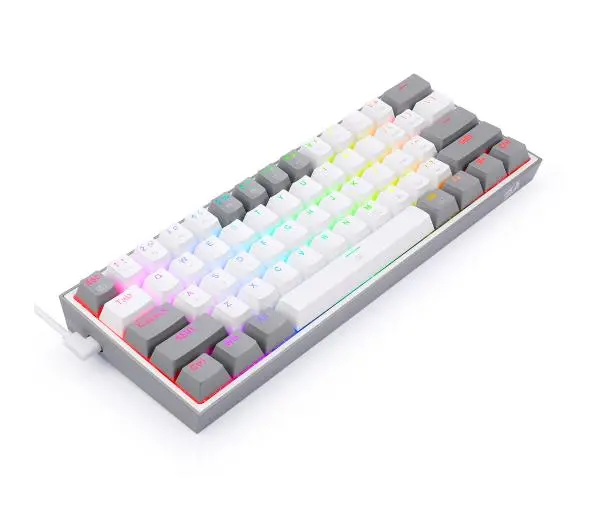 Redragon K617 Fizz RGB Red Box Switch  Biało-szary