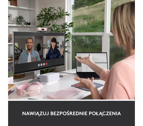 Logitech Brio 500  Rózowy - Kup na Raty - RRSO 0%