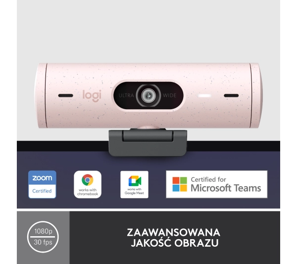 Logitech Brio 500  Rózowy - Kup na Raty - RRSO 0%