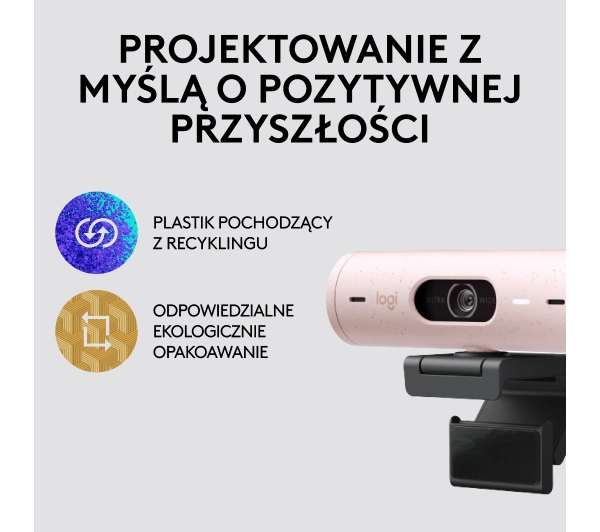 Logitech Brio 500  Rózowy - Kup na Raty - RRSO 0%
