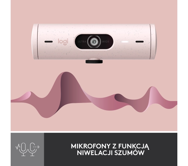Logitech Brio 500  Rózowy - Kup na Raty - RRSO 0%