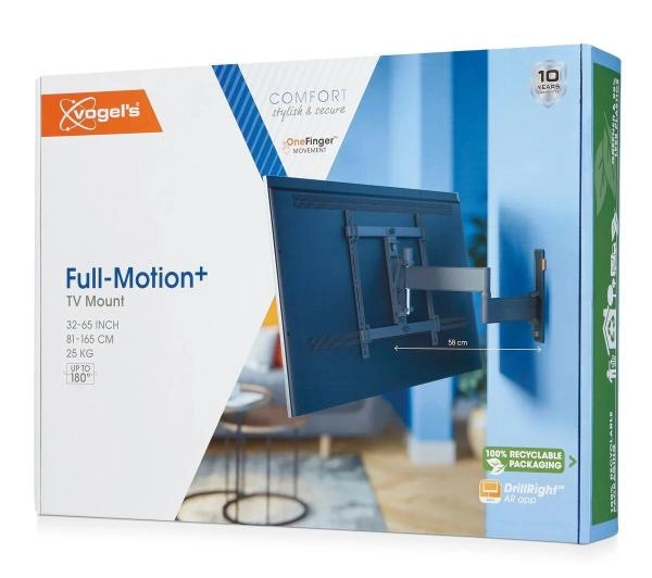 Vogels TVM 3443 Czarny od 32" do 65" Max 25kg - Kup na Raty - RRSO 0%