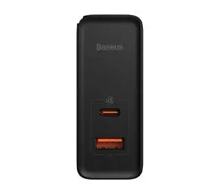 Baseus GaN5 Pro USB-C + USB 100W + kabel Czarny - ⚡ EURO HIT CENOWY! ⚡
