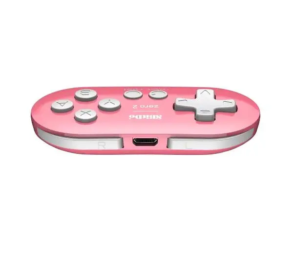 8BitDo Zero 2 Bluetooth mini Kontroler do PC, Nintendo Switch, Android Bezprzewodowy Różowy