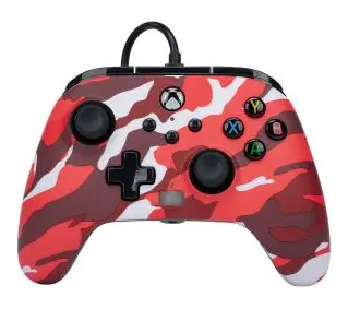 PowerA Enhanced Red Camo do Xbox Series X/S, Xbox One, PC Przewodowy
