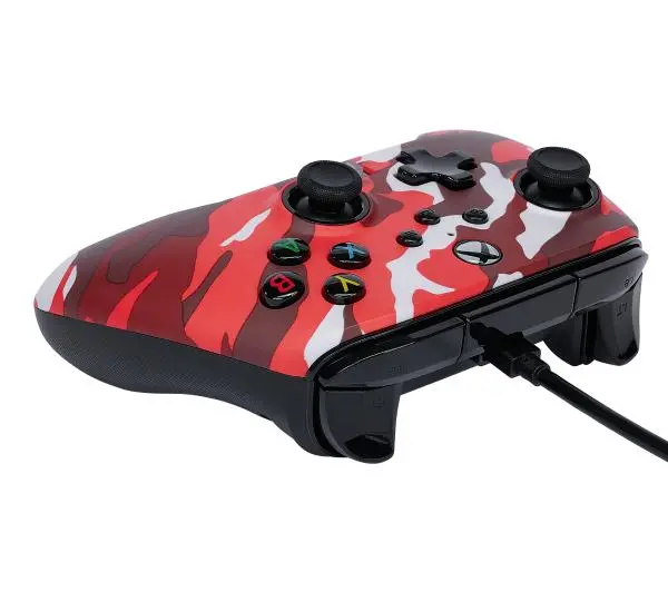 PowerA Enhanced Red Camo do Xbox Series X/S, Xbox One, PC Przewodowy
