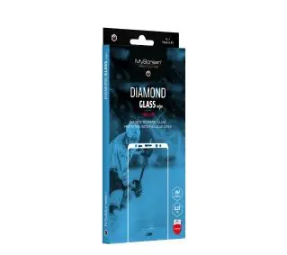MyScreen Protector DIAMOND GLASS edge FULL GLUE do Oppo Reno4 czarna ramka