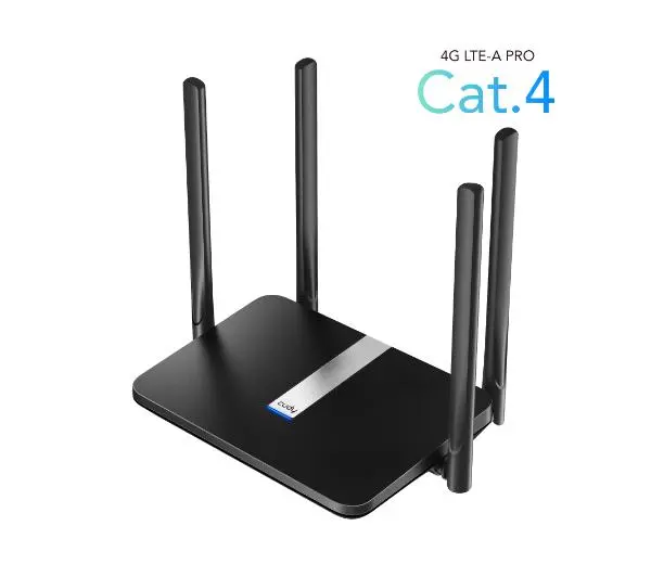 Cudy LT500 4G LTE AC1200 Czarny