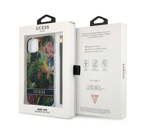 Guess Flower Strap GUHCP13SHFLSB do iPhone 13 mini