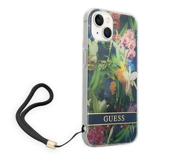 Guess Flower Strap GUOHCP14MHFLSB do iPhone 14 Plus