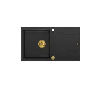 Quadron HCQE8650U7_PVDG1 P2O Evan 111 Granitowy Czarny mat/Złoty - DRUGI -30%, ALBO 5-TY ZA 1ZŁ - Kup na Raty - RRSO 0%