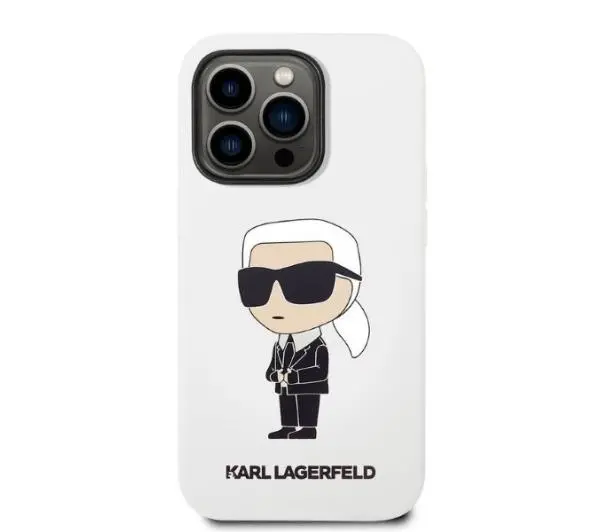 Karl Lagerfeld Silicone Ikonik KLHCP14XSNIKBCH do iPhone 14 Pro Max