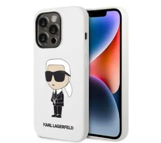 Karl Lagerfeld Silicone Ikonik KLHCP14LSNIKBCH do iPhone 14 Pro